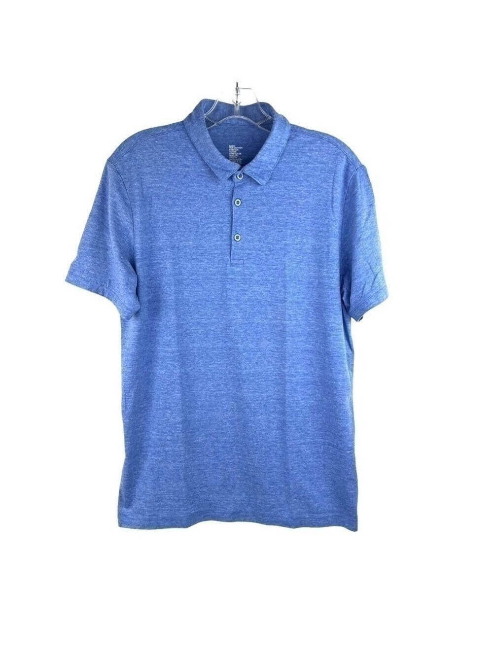 Euc-h&m Basic, Short Sleeve, Slim Fit Stretch, Fine Cotton, Collar, Polo Shirt